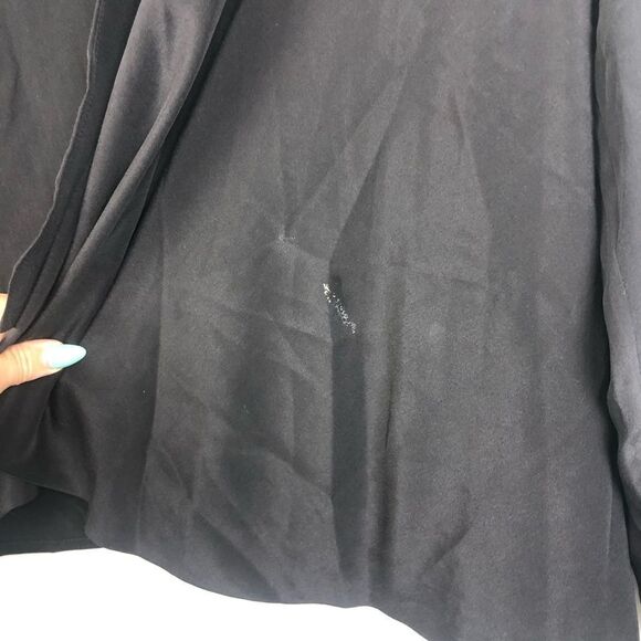 TED BAKER LONDON | Black Silk Silver Studded Open Jacket Women’s Size 0 - Picture 9 of 9